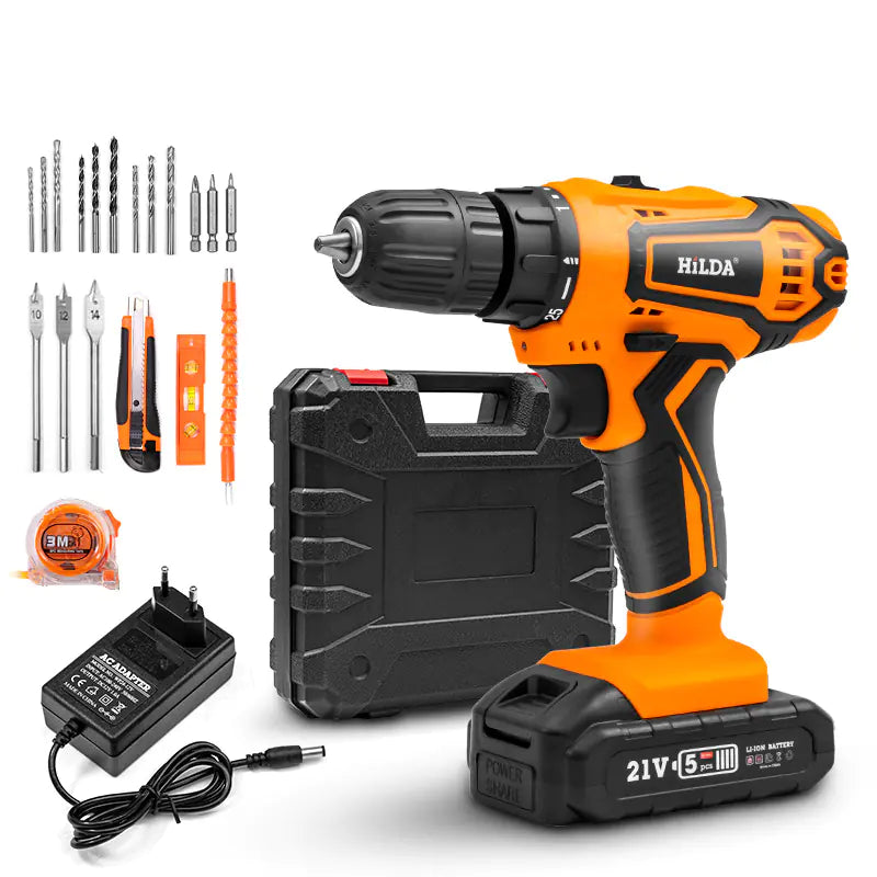 Dual-Speed Cordless Lithium Drill & Electric Screwdriver