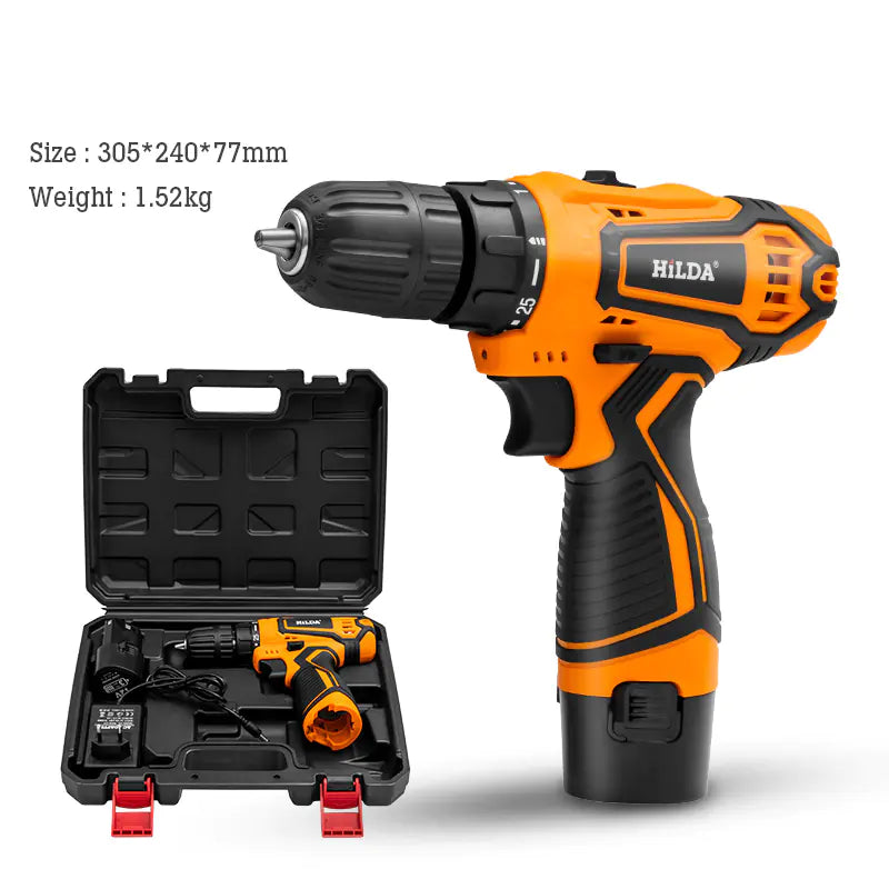 Dual-Speed Cordless Lithium Drill & Electric Screwdriver