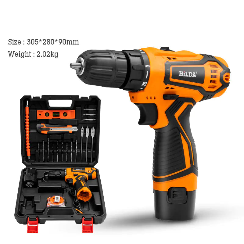 Dual-Speed Cordless Lithium Drill & Electric Screwdriver