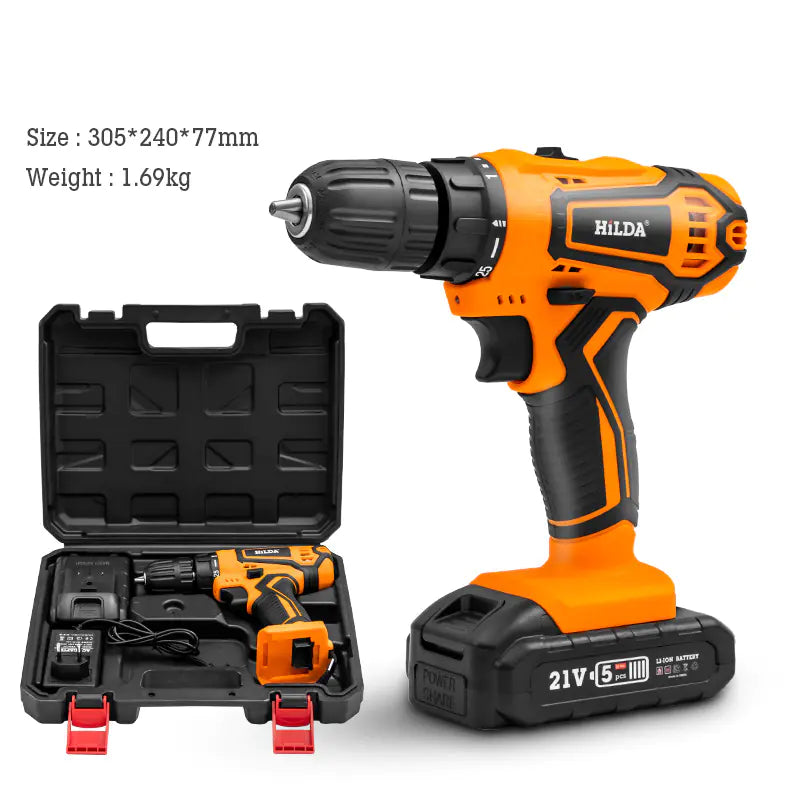 Dual-Speed Cordless Lithium Drill & Electric Screwdriver