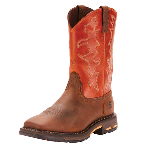 Ariat Workhog Wide Square Toe Work Boot – Men’s Leather Square Toe Work Boot