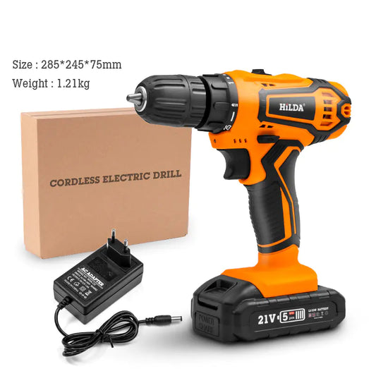 Dual-Speed Cordless Lithium Drill & Electric Screwdriver